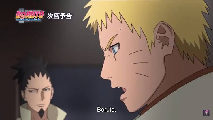 Наруто обращается к Боруто, своему сыну