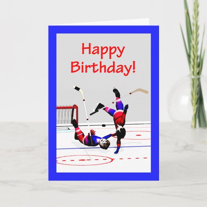 Открытка хоккеиста с днем рождения (9)