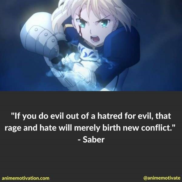 Сабер  Романтичные цитаты о рыцарстве из  Fate Zero  1