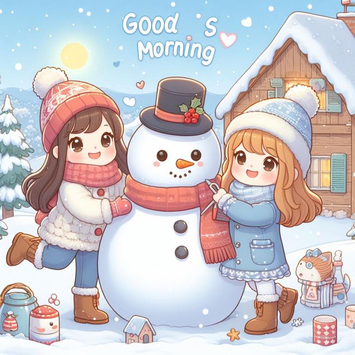 Доброе утро Зима для подруги в картинках 09