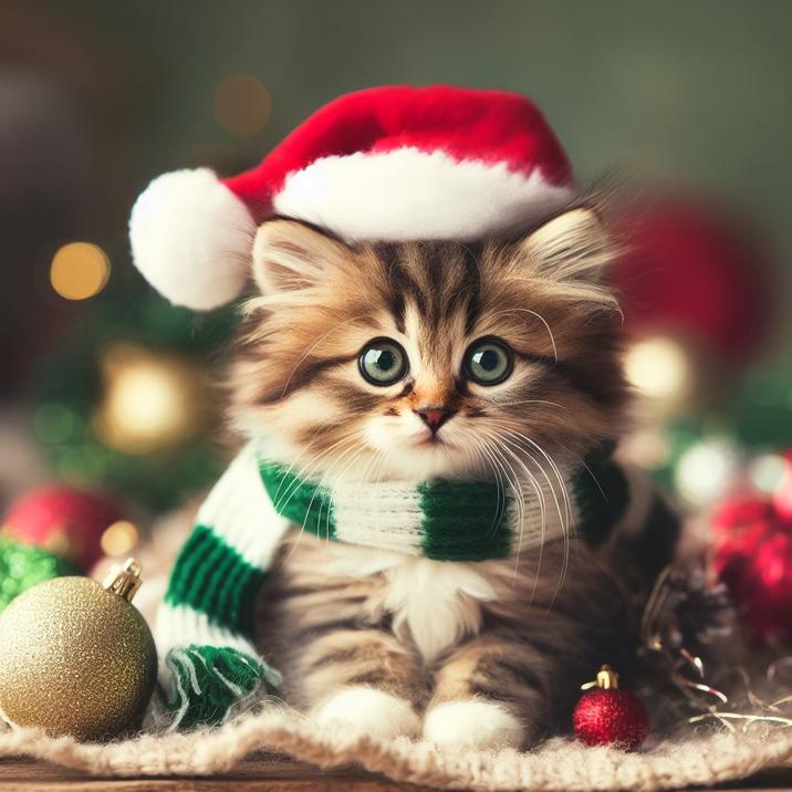 Милые открытки котенок с добрым утром   сборка 2024 за зиму 15