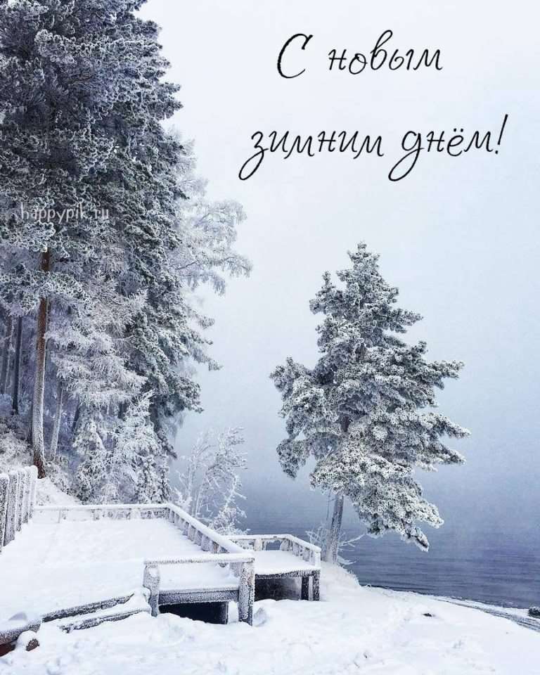 Гифки и картинки доброго зимнего утра и хорошего дня 10