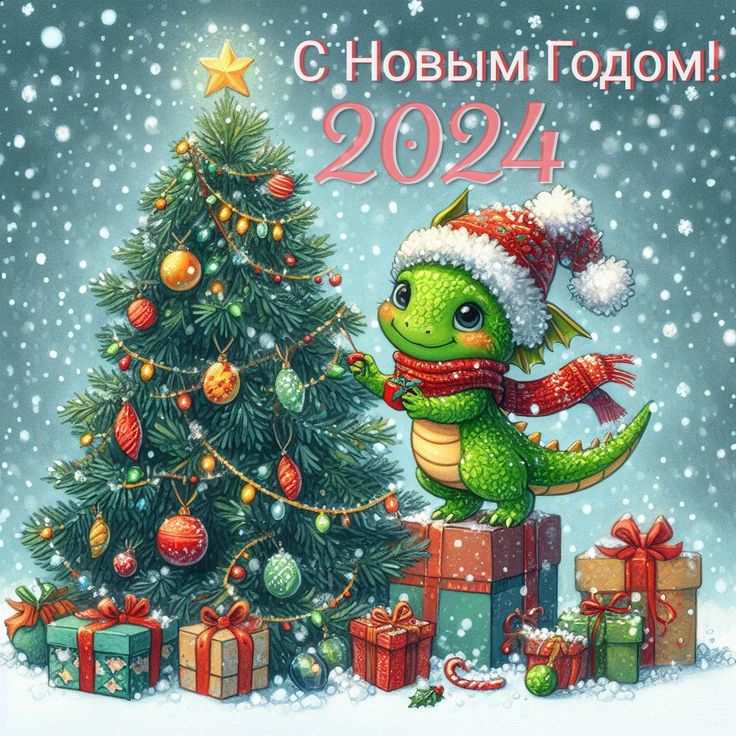 Картинки на Новый год Дракона 2024 прикольные и красивые 18