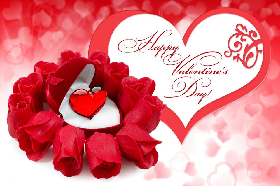 Бесплатная открытка на день Святого Валентина любимой 15