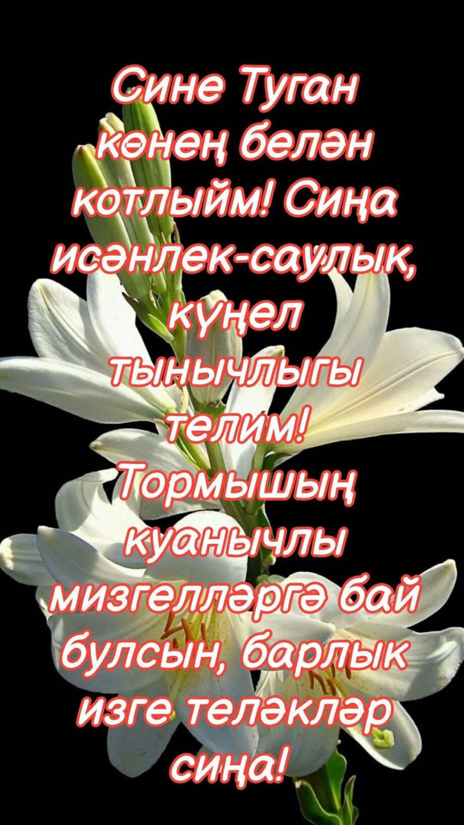 Бесплатные татарский открытка С Днем Рождения (8)
